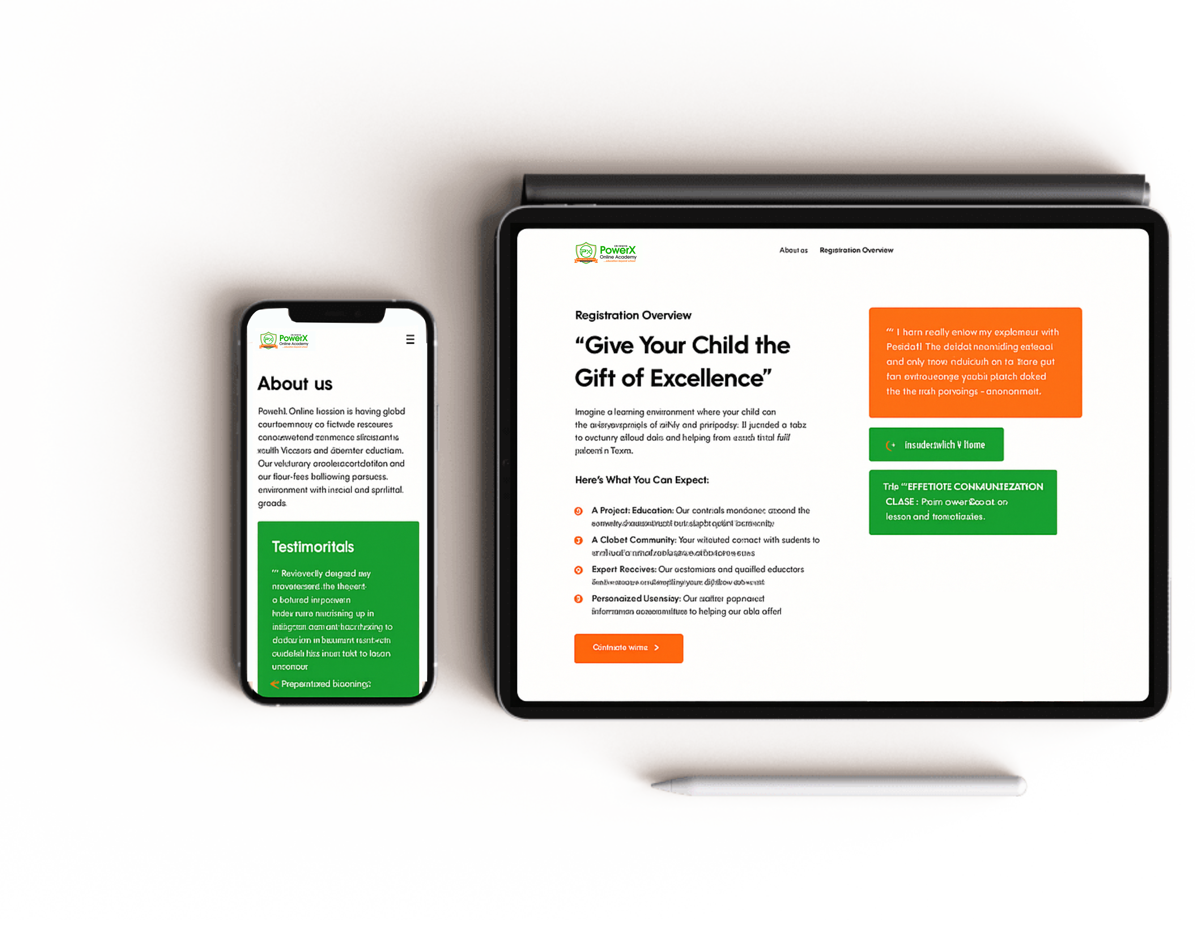 Tablet & Mobile View